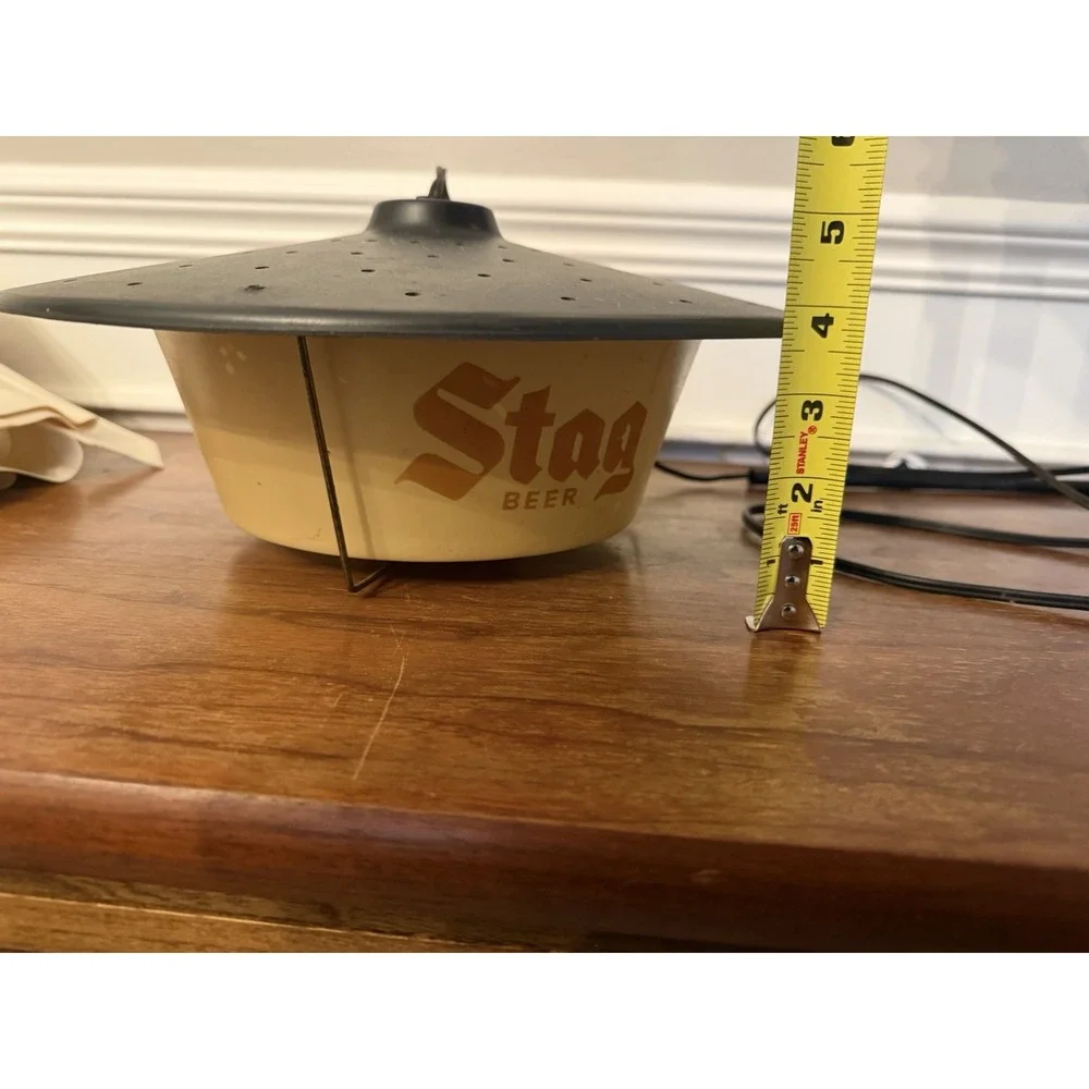 Vintage Stag Beer Hanging Light Lamp D.P. Products St Louis Advertising Works